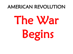 The War Begins PPT