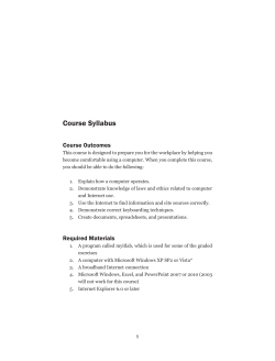 Course Syllabus - BYU Independent Study!