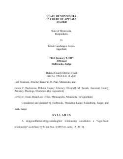 State of Minnesota, Respondent, vs. Edwin Gochingco Reyes