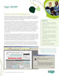 Federal and State eFiling and Reporting