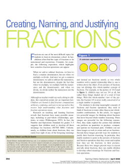 Creating, Naming, and Justifying