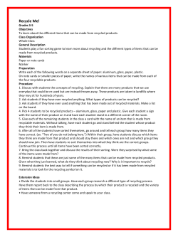 Lesson Plans 3-5 - Ronald McDonald House Charities of The Rio