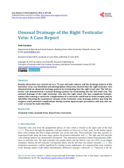 Unusual Drainage of the Right Testicular Vein: A Case Report