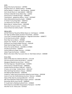 2014 MMEA Session List