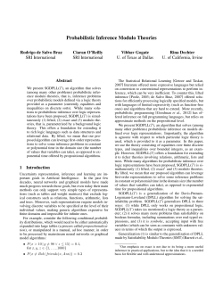 Probabilistic Inference Modulo Theories