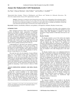 Assays for Eukaryotic Cell Chemotaxis