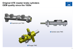 Original ATE master brake cylinders OEM quality since the