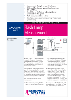 Flash Lamp Measurement