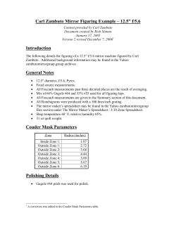 Carl Zambuto Mirror Figuring Example &ndash; 12.5&rdquo; f/5.6