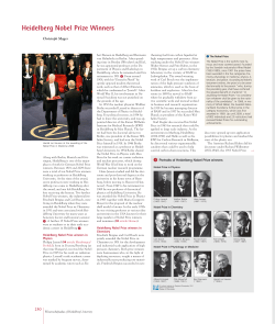 Heidelberg Nobel Prize Winners