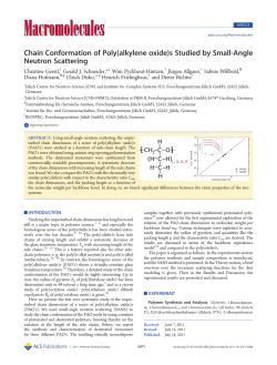 Chain Conformation of Poly(alkylene oxide)s Studied by Small