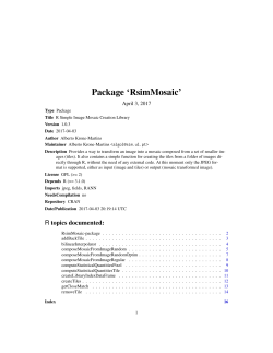 Package `RsimMosaic`