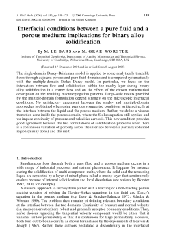 Interfacial conditions between a pure fluid and a porous medium