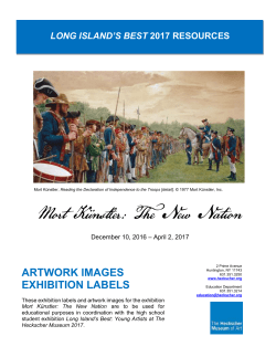 artwork images exhibition labels
