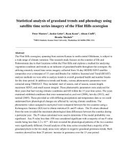 Statistical analysis of grassland trends and phenology using satellite