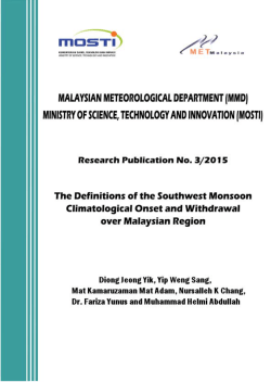 Contents - Jabatan Meteorologi Malaysia
