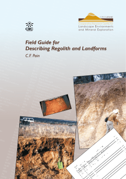 Field Guide for Describing Regolith and Landforms