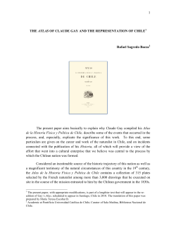 1 THE ATLAS OF CLAUDE GAY AND THE