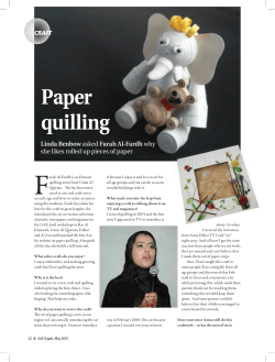 Paper quilling - Farooha &curren;&curren; Paper is never the same again