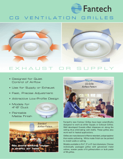 EXHAUST OR SUPPLY CG VENTILATION GRILLES