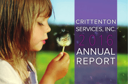annual report - Crittenton Services, Inc.
