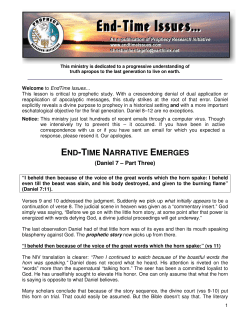 end-time narrative emerges