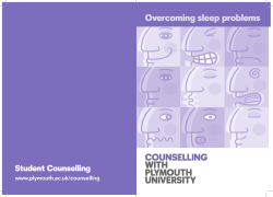 Overcoming sleep problems