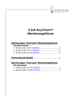 4 Zoll AnyChemTM Membrangeh&auml;use Zeichnungen `Front port`