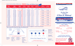 Departure Times From O`Hare and Midway Airport FROM