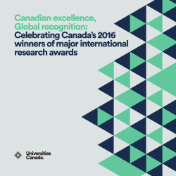 Canadian excellence, Global recognition: Celebrating Canada`s