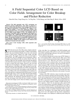 A Field Sequential Color LCD Based on Color Fields Arrangement