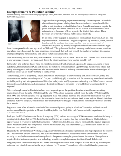 Excerpts from &ldquo;The Pollution Within&rdquo;