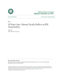 50 Years Later: Alumni, Faculty Reflect on JFK Assassination