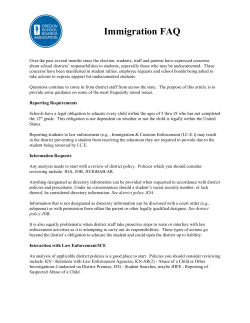 Immigration FAQ