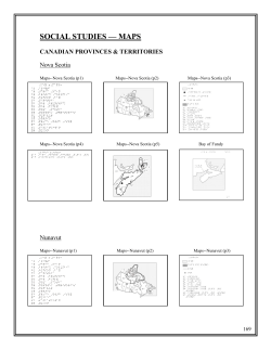 social studies &mdash; maps