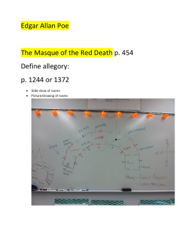 Edgar Allan Poe The Masque of the Red Death p. 454 Define