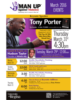 Man Up Against Violence Week