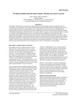 The Skybox Satellite Operator Intern Program