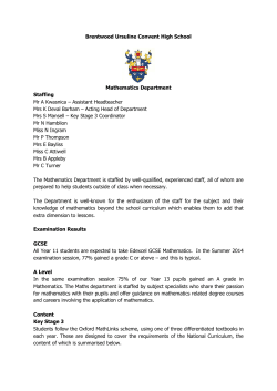 Maths department - Essex Schools Jobs