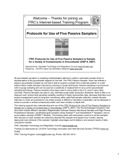 Equilibrated Grab Samplers - CLU-IN