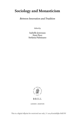 Sociology and Monasticism