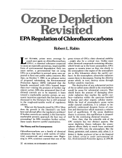 Ozone Depletion Revisited: EPA Regulation of Chlorofluorocarbons