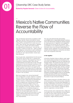 Mexico`s Native Communities Reverse the Flow