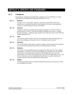 Specific Use Standards - Lincoln County Government
