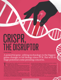 A powerful gene-editing technology is the biggest game changer to