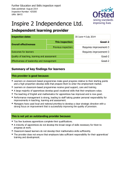 Inspire 2 Independence Ltd.