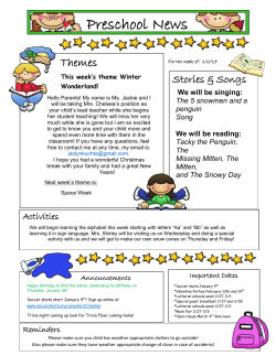 Preschool News - Hope Lutheran Church Preschool