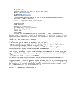 Contact Information Neighborhood Council: Sun Valley Area