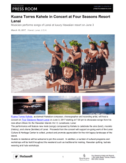 Kuana Torres Kahele in Concert at Four Seasons Resort Lanai