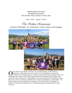 The Italian Renaissance - Tarleton State University